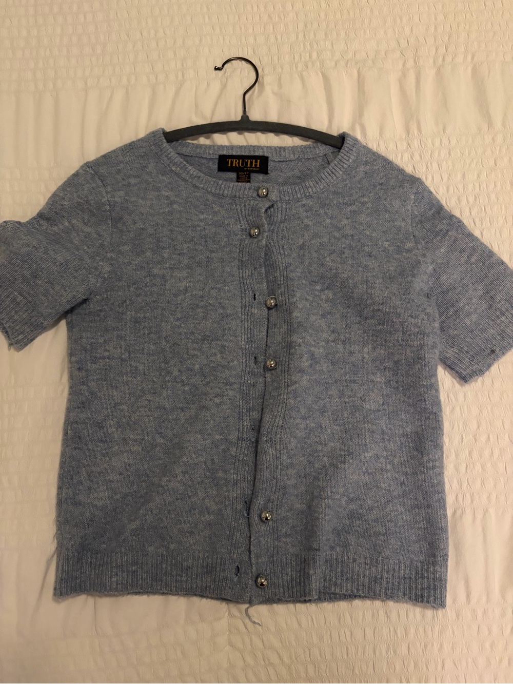 Truth Light Blue Knit Crewneck Sweater